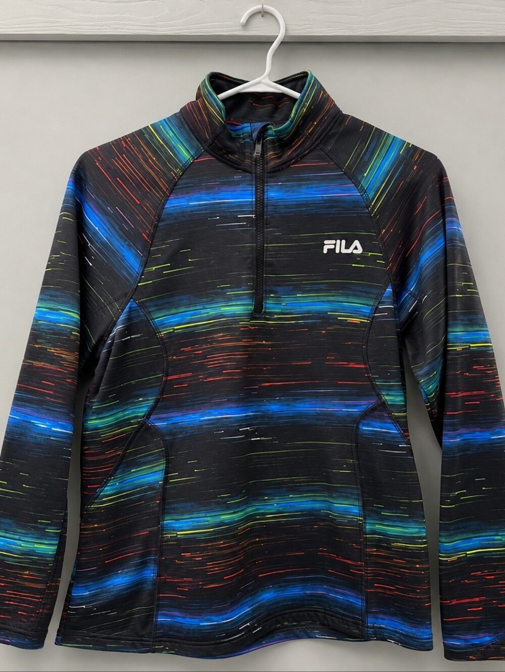 FILA Multicolor Striped Half-Zip Pullover